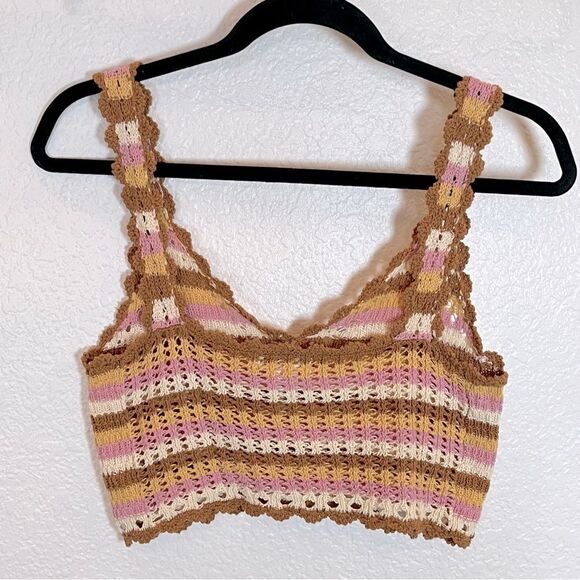 L*Space Turn the Tide 2 Piece Knit Swim Coverup Set in Cancun Stripe size Small - Picture 8 of 15